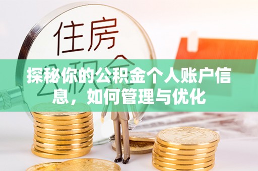 徐州探秘你的公积金个人账户信息，如何管理与优化