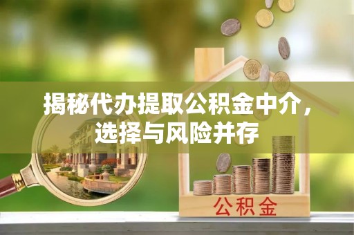 徐州揭秘代办提取公积金中介，选择与风险并存