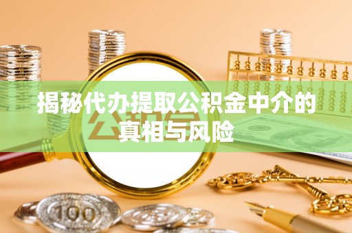 徐州揭秘代办提取公积金中介的真相与风险
