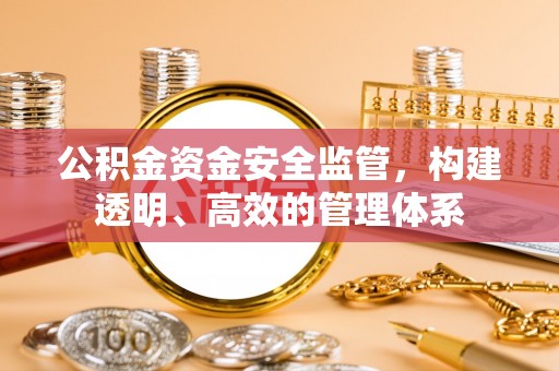 徐州公积金资金安全监管，构建透明、高效的管理体系