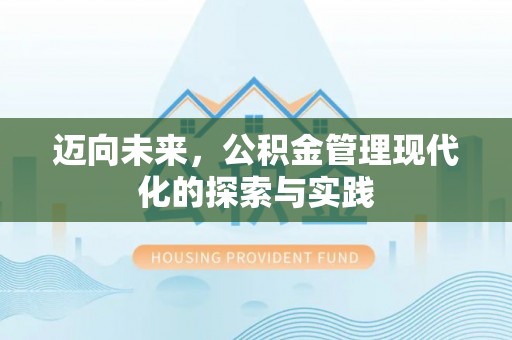 徐州迈向未来，公积金管理现代化的探索与实践