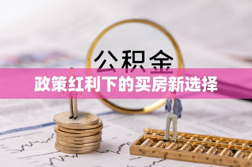 徐州政策红利下的买房新选择