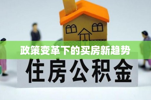 徐州政策变革下的买房新趋势