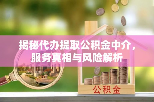 徐州揭秘代办提取公积金中介，服务真相与风险解析
