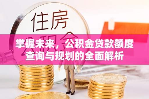 徐州掌握未来，公积金贷款额度查询与规划的全面解析